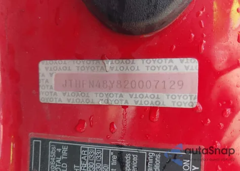 2002 Lexus Sc 430 z USA, uszkodzony, nr VIN JTHFN48Y820007129